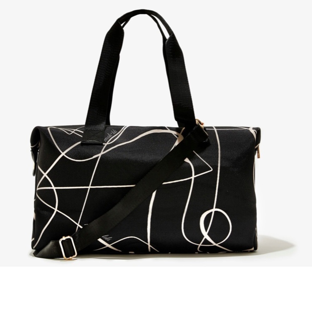 NWT Mail + Lili Signature Abstract Print Weekender Bag